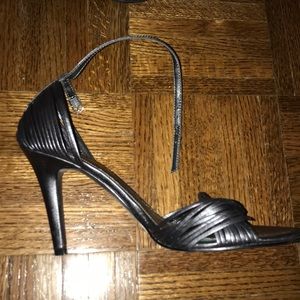 Ralph Lauren SILVER grey dress shoes.